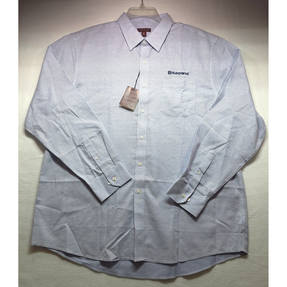 Husqvarna Long Sleeve Button Down Dress Shirt by Red House XL NWT